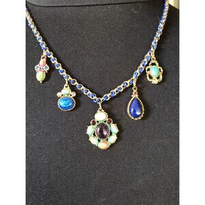 New LEE ANGEL NECKLACE blue stones